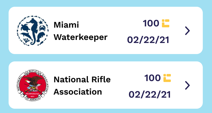 Two buyer organizations listed with identical treatment