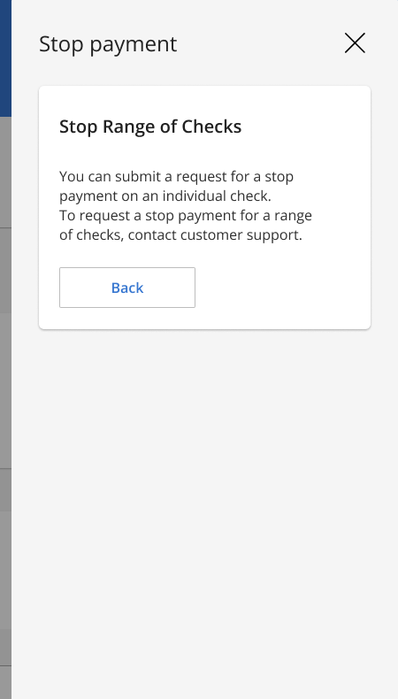 Check range message